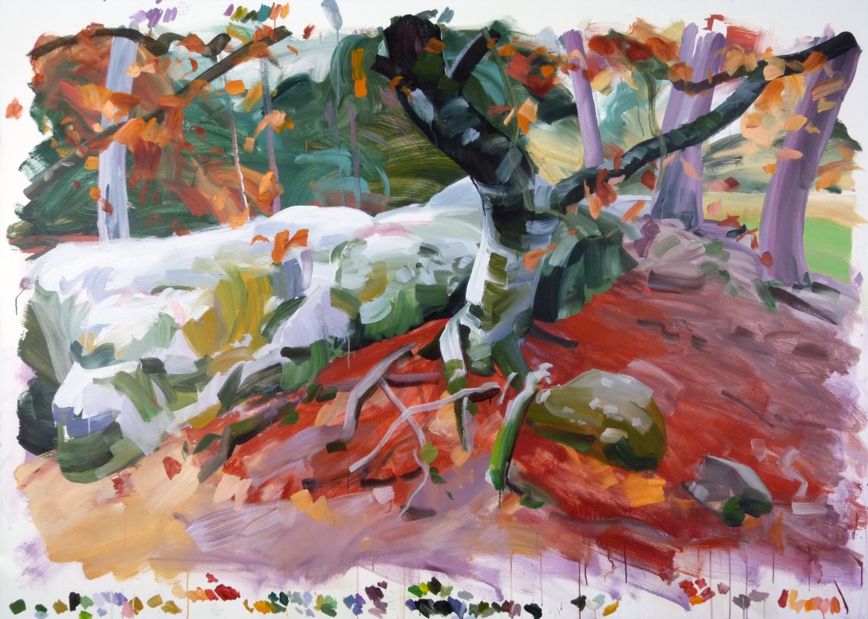 Forêt 36 ,2018 (akryl na plátně) od Olivier Morel