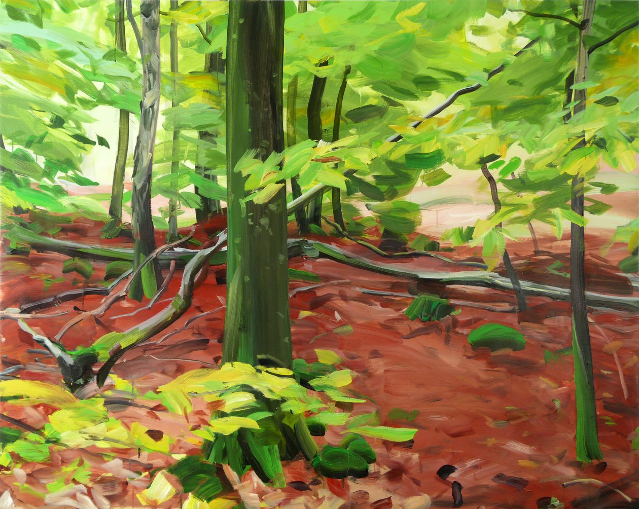 Forêt 5 ,2015 (akryl na plátně) od Olivier Morel