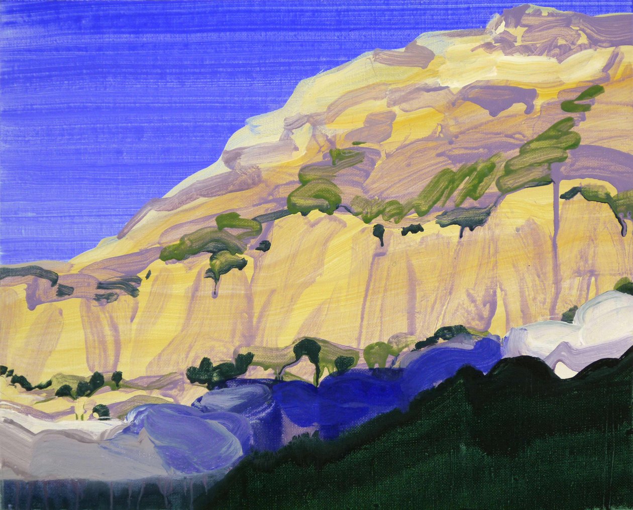 Leukerbad 10, 2012 (akryl na plátně) od Olivier Morel