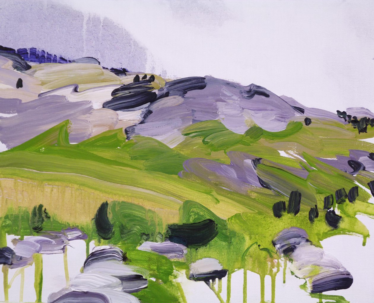 Leukerbad 14, 2012 (akryl na plátně) od Olivier Morel