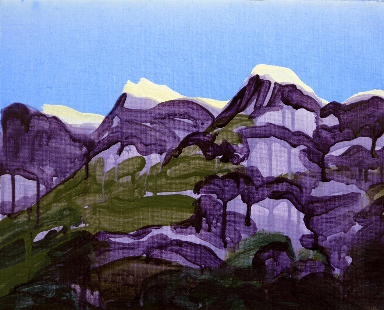 Leukerbad 20, 2012 (akryl na plátně) od Olivier Morel