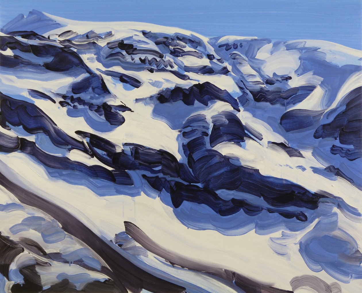 Leukerbad 31, 2014 (akryl na plátně) od Olivier Morel