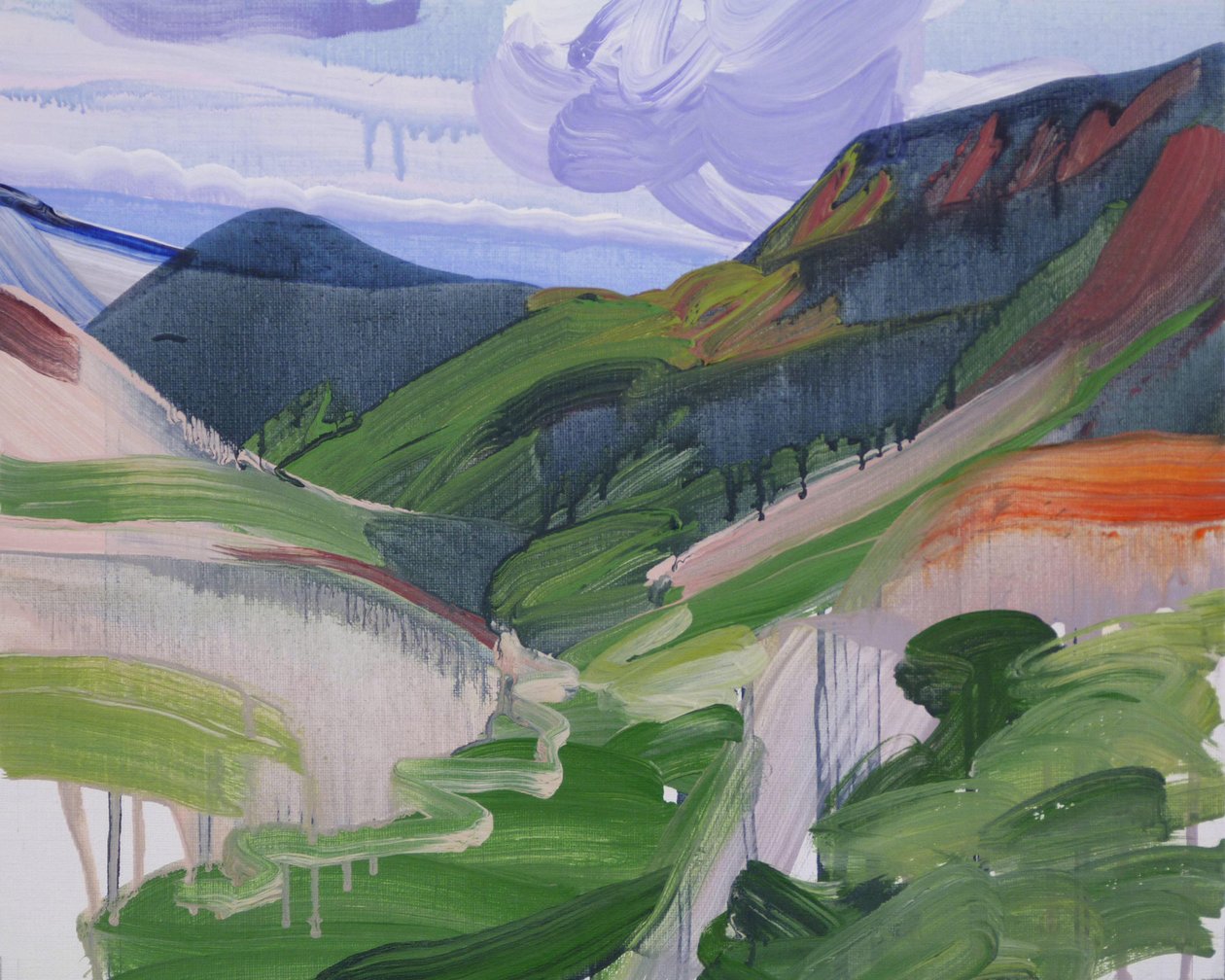 Leukerbad 4, 2012 (akryl na plátně) od Olivier Morel