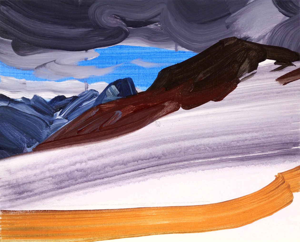 Leukerbad 5, 2012 (akryl na plátně) od Olivier Morel