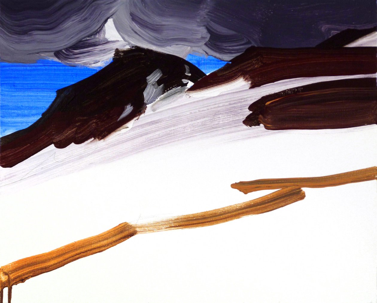 Leukerbad 6, 2012 (akryl na plátně) od Olivier Morel