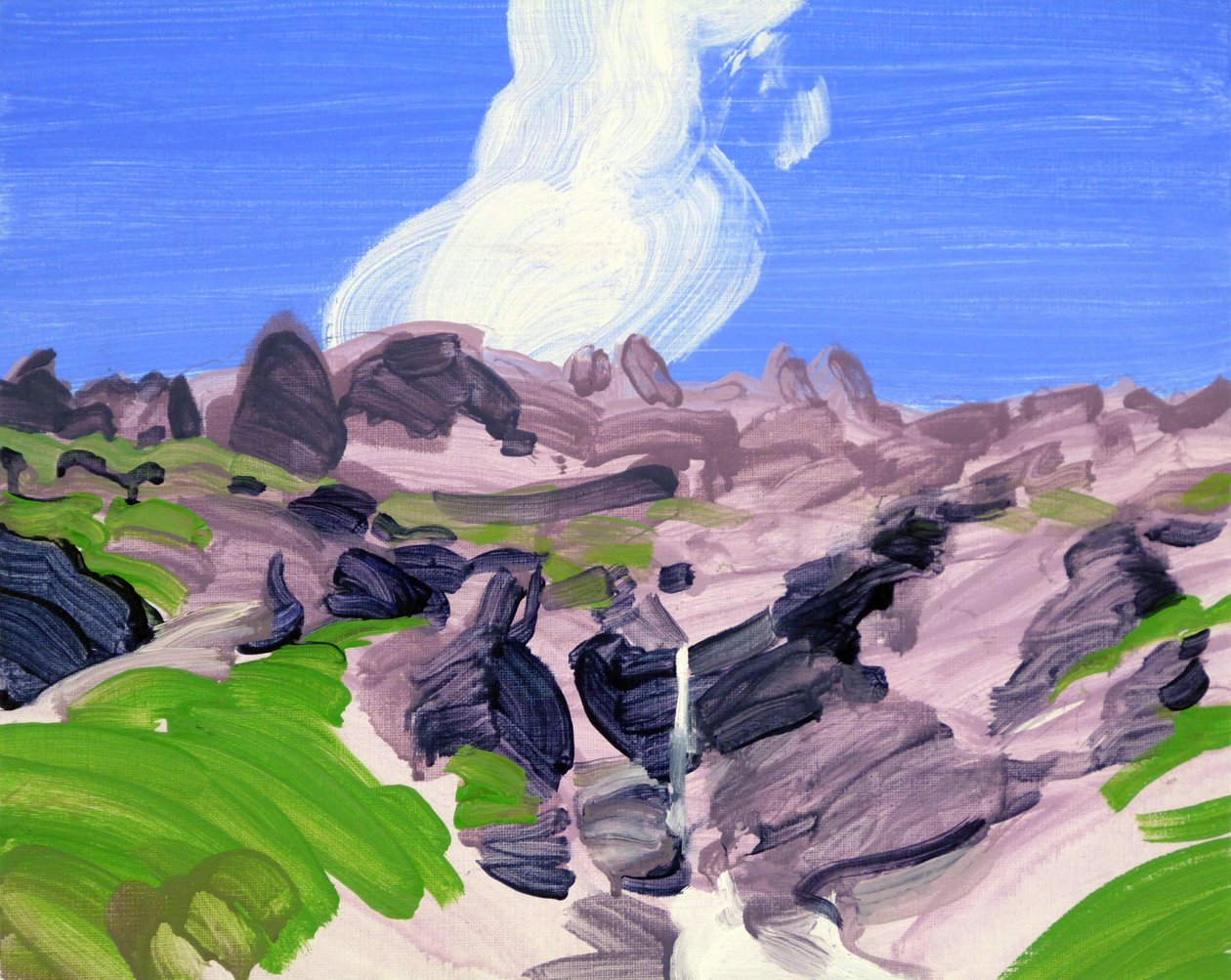 Leukerbad 8, 2012 (akryl na plátně) od Olivier Morel