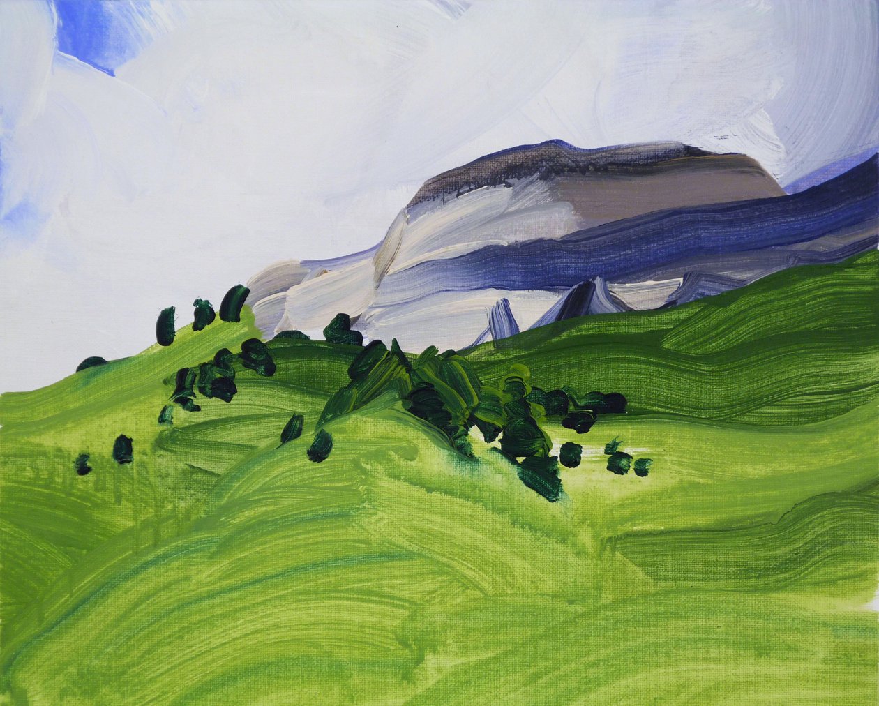 Leukerbad 9, 2012 (akryl na plátně) od Olivier Morel