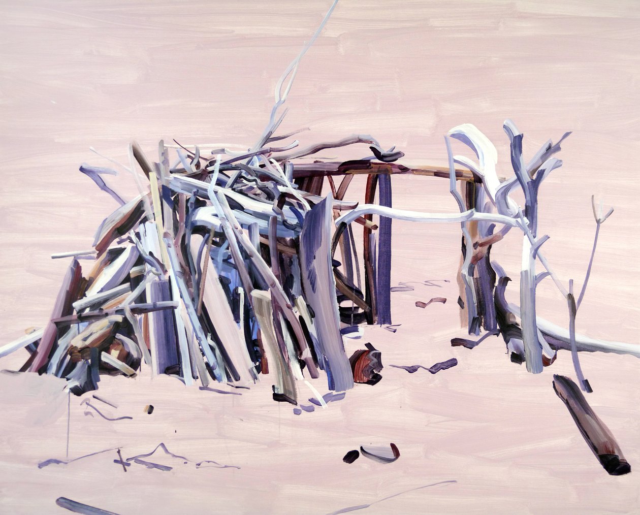 Maison01, 2015 (akryl na plátně) od Olivier Morel