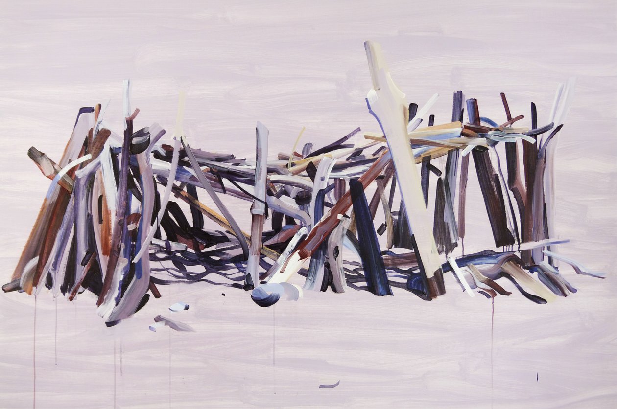 Maison02, 2015 (akryl na plátně) od Olivier Morel