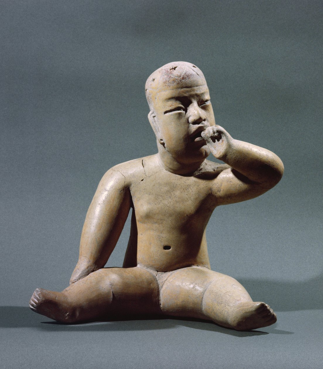 Soška figurky miminka (keramická) od Olmec