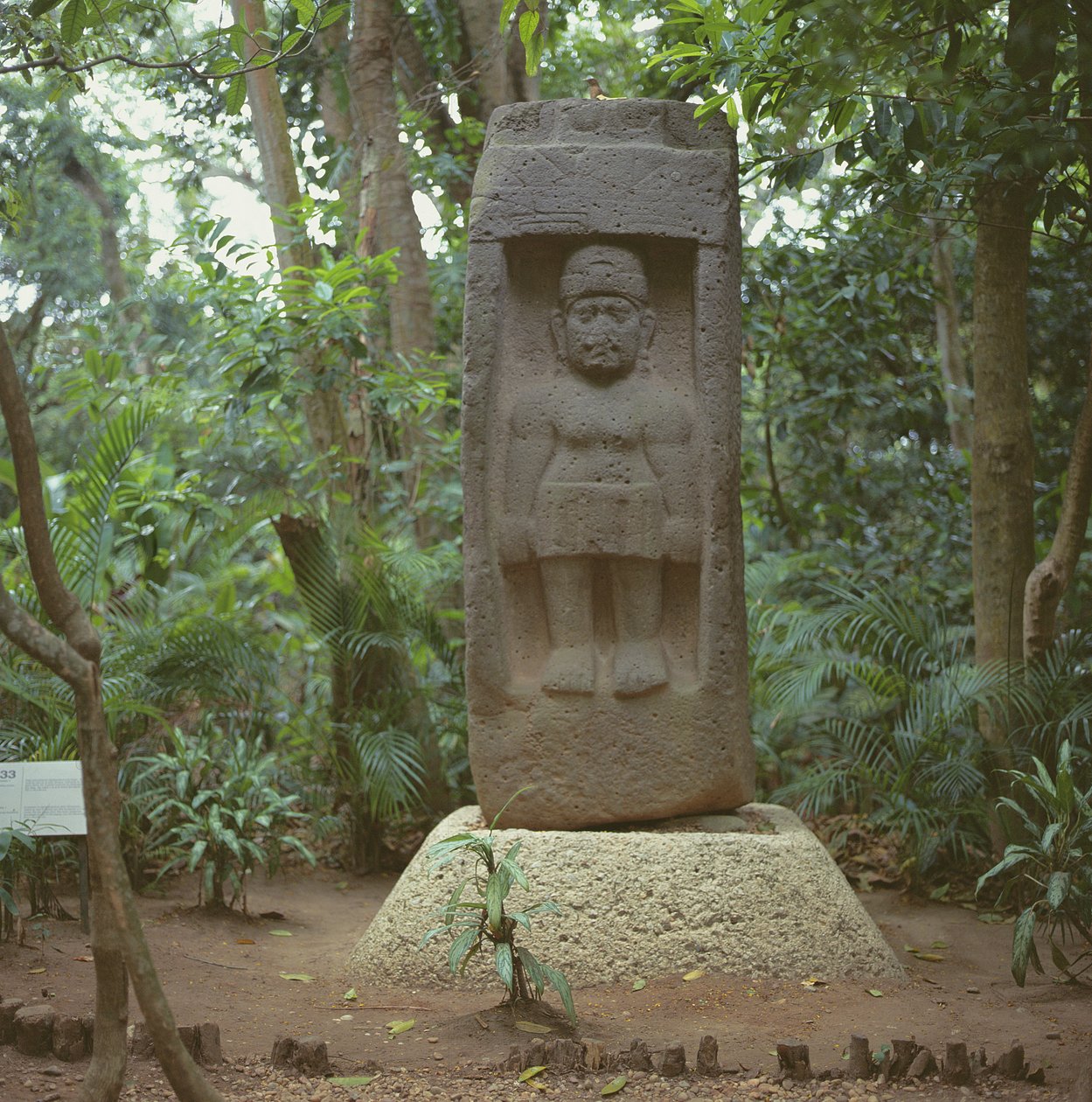 Stéla 1, předklasické období od Olmec