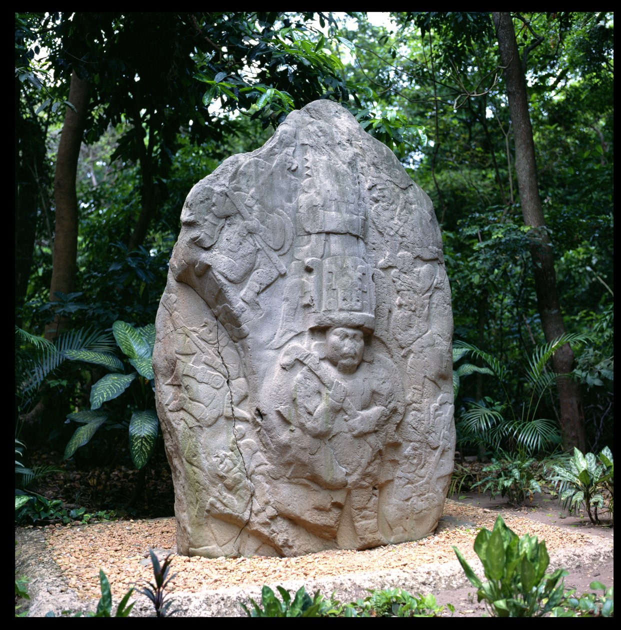 Stéla 2, předklasické období od Olmec