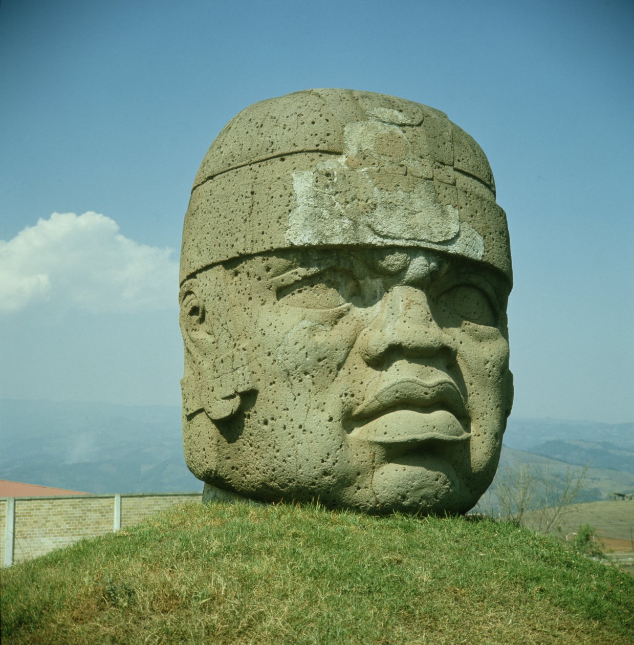 Colossal Head 1 ze San Lorenzo, Veracruz, Mexiko, preclassic (čedič) od Olmec