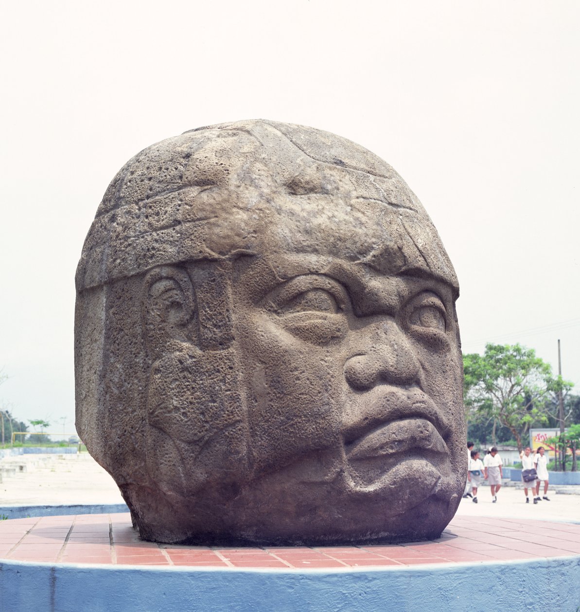 Colossal Head ze San Lorenzo, Veracruz, Mexiko, preclassic (čedič) od Olmec