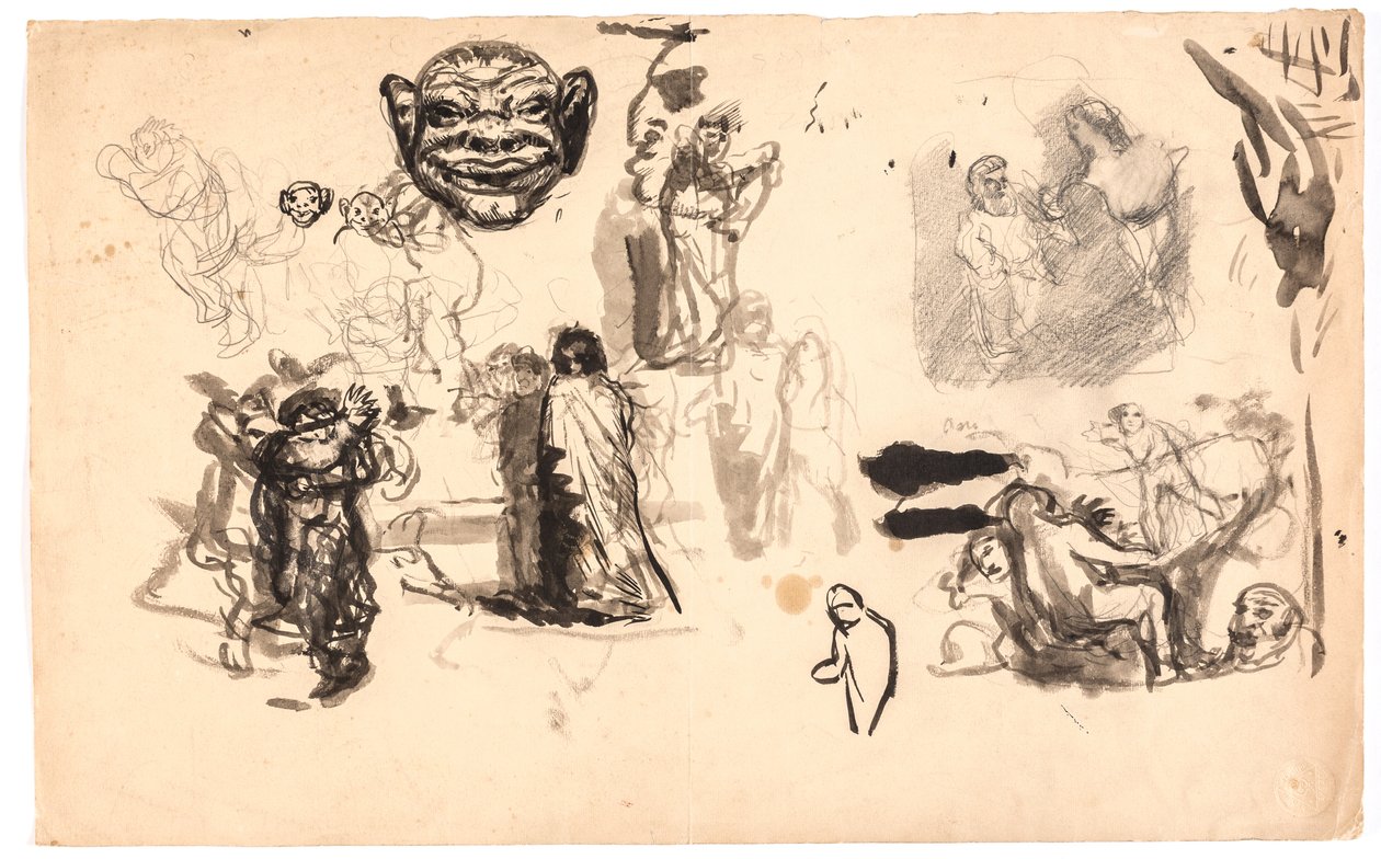 Studie postavy a kompozice od Oluf Hartmann