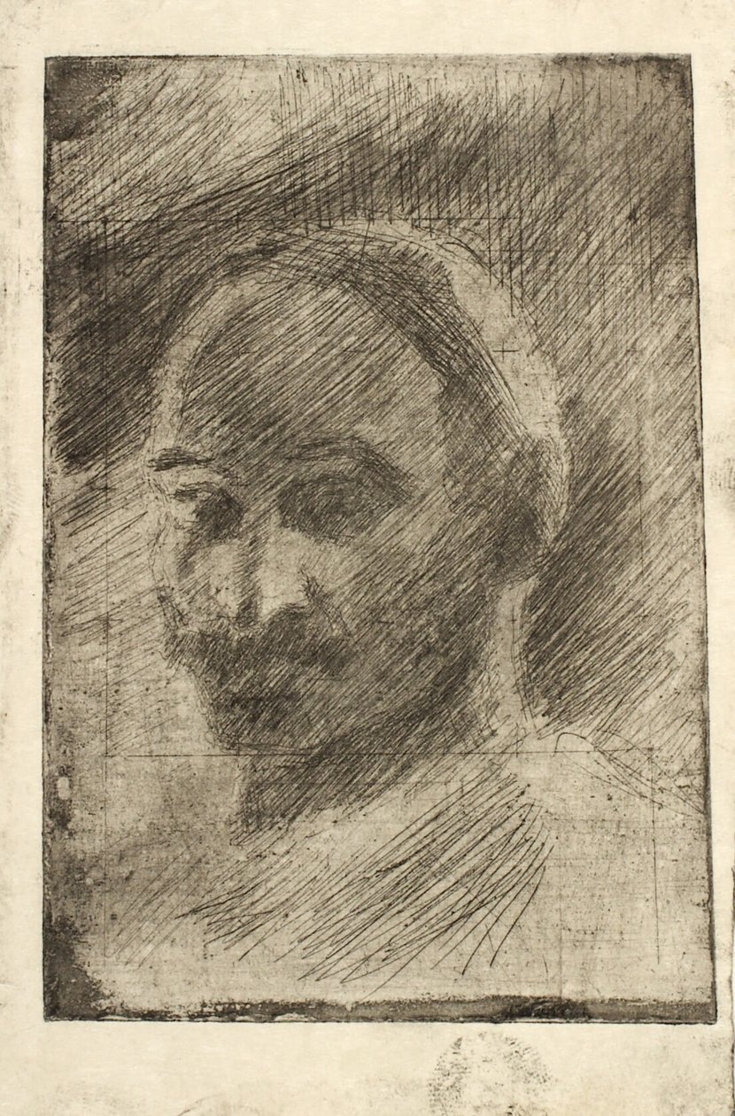 Portrét malíře Henrika Schouboe od Oluf Hartmann