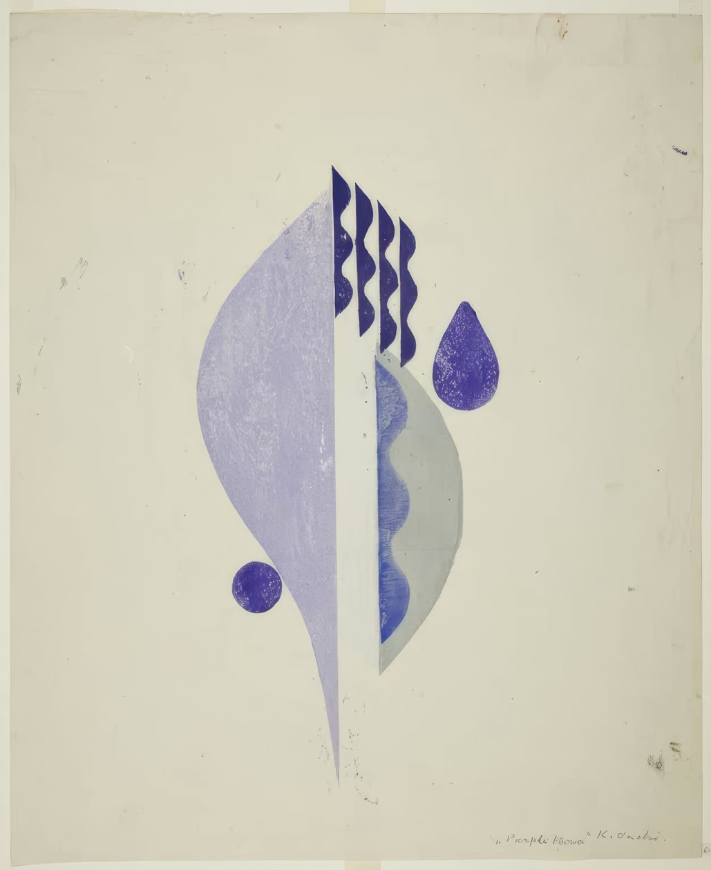 Fialový květ od Onchi Kôshirô