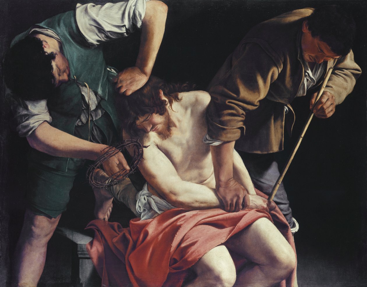 Kristus je korunován trny od Orazio Gentileschi