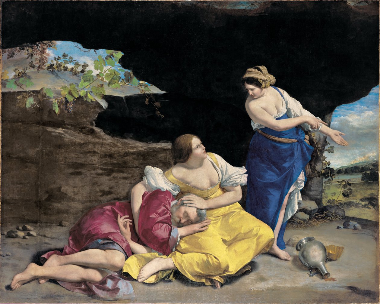 Lot a jeho dcery od Orazio Gentileschi