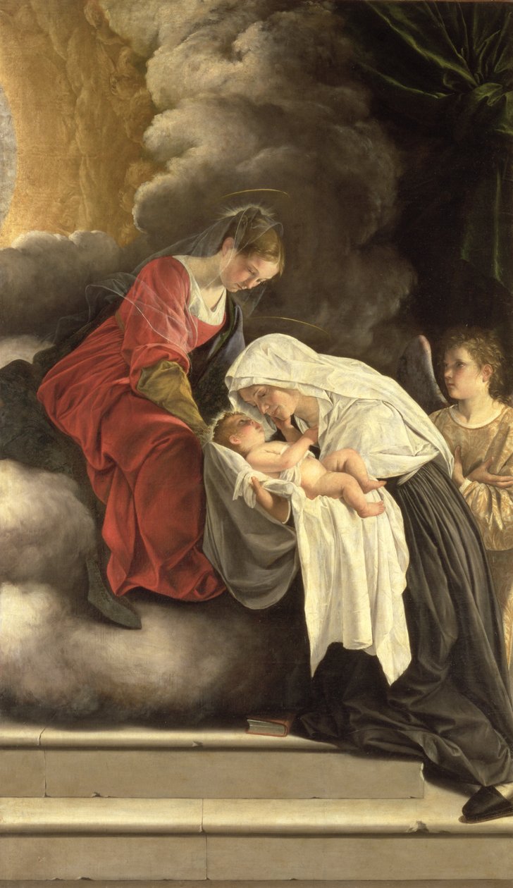 Madona s dítětem se svatou Francií Římskou od Orazio Gentileschi
