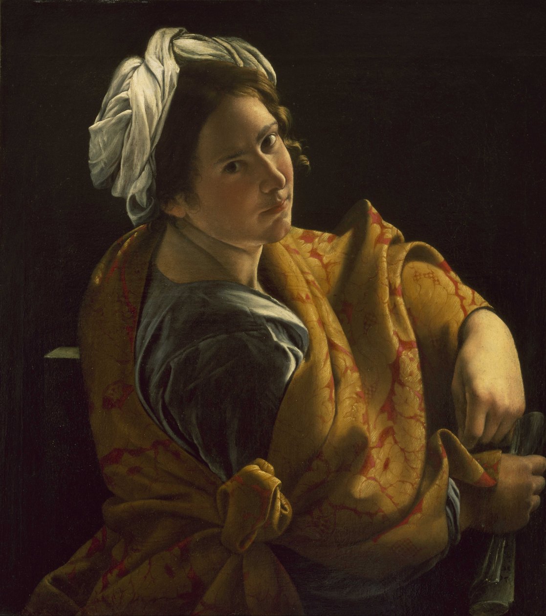 Portrét mladé ženy jako Sibyly od Orazio Gentileschi