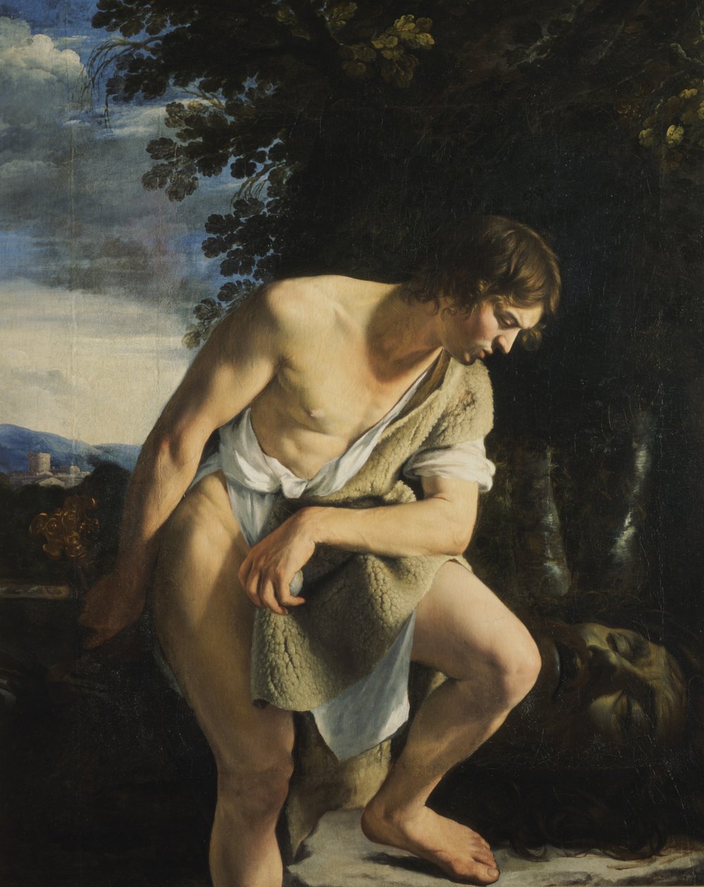 David (olej na plátně) od Orazio Gentileschi
