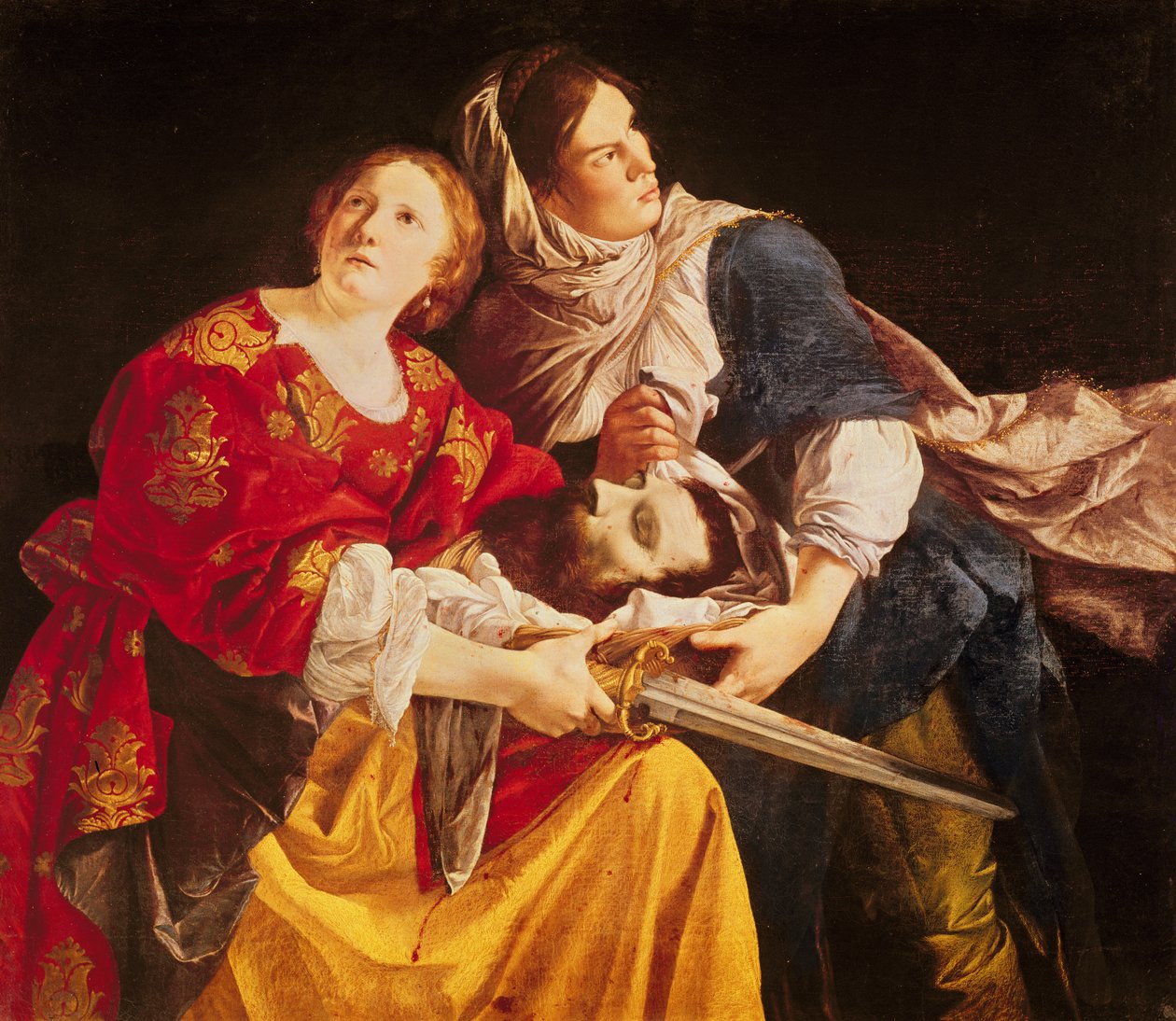 Judith s hlavou Holoferna od Orazio Gentileschi