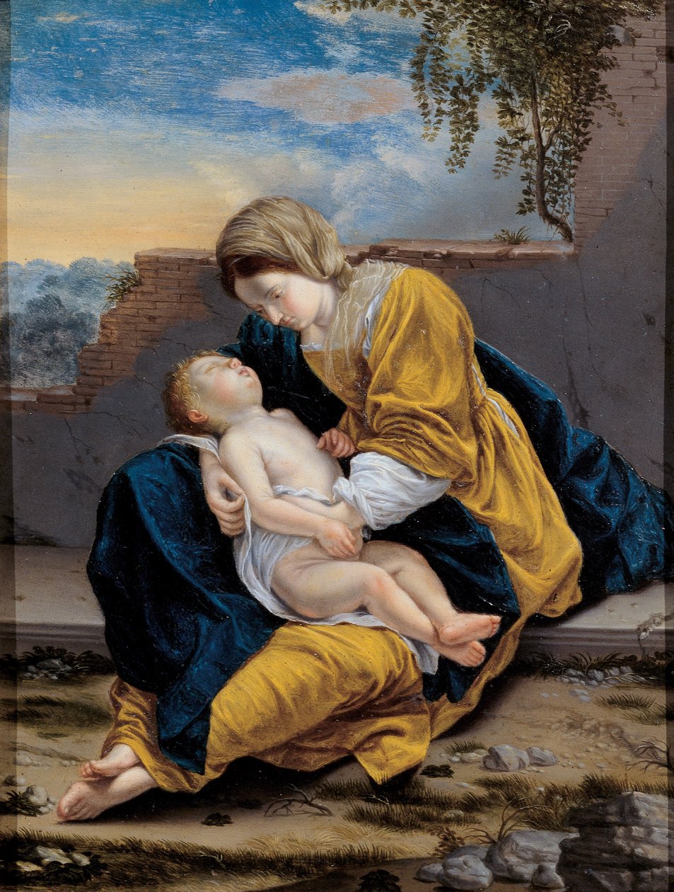 Madona s dítětem v krajině, 1621-1624 od Orazio Gentileschi