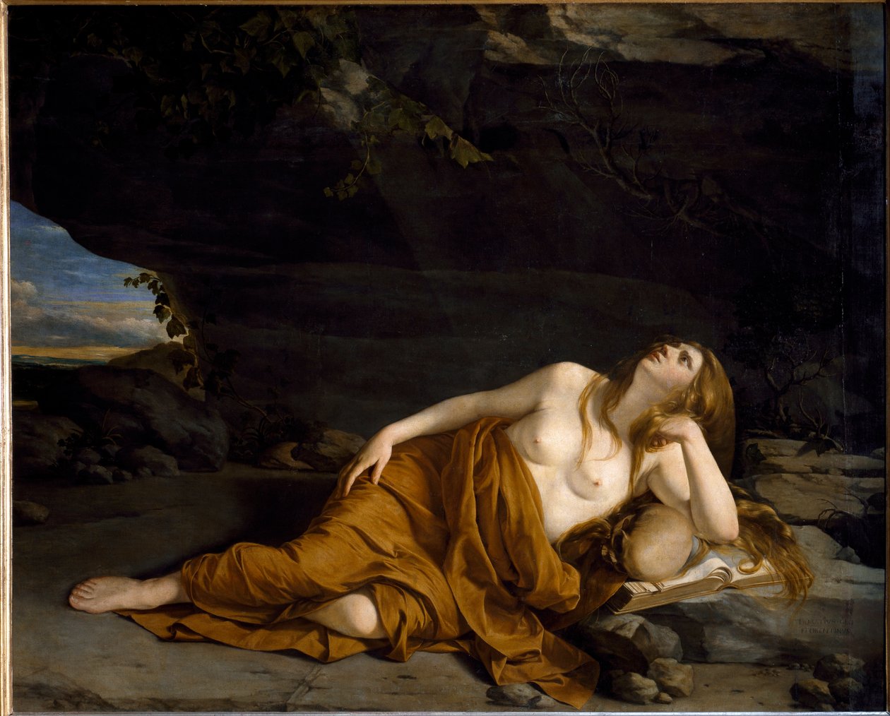 Máří Magdaléna kajícnice (olej na plátně od Orazio Gentileschi
