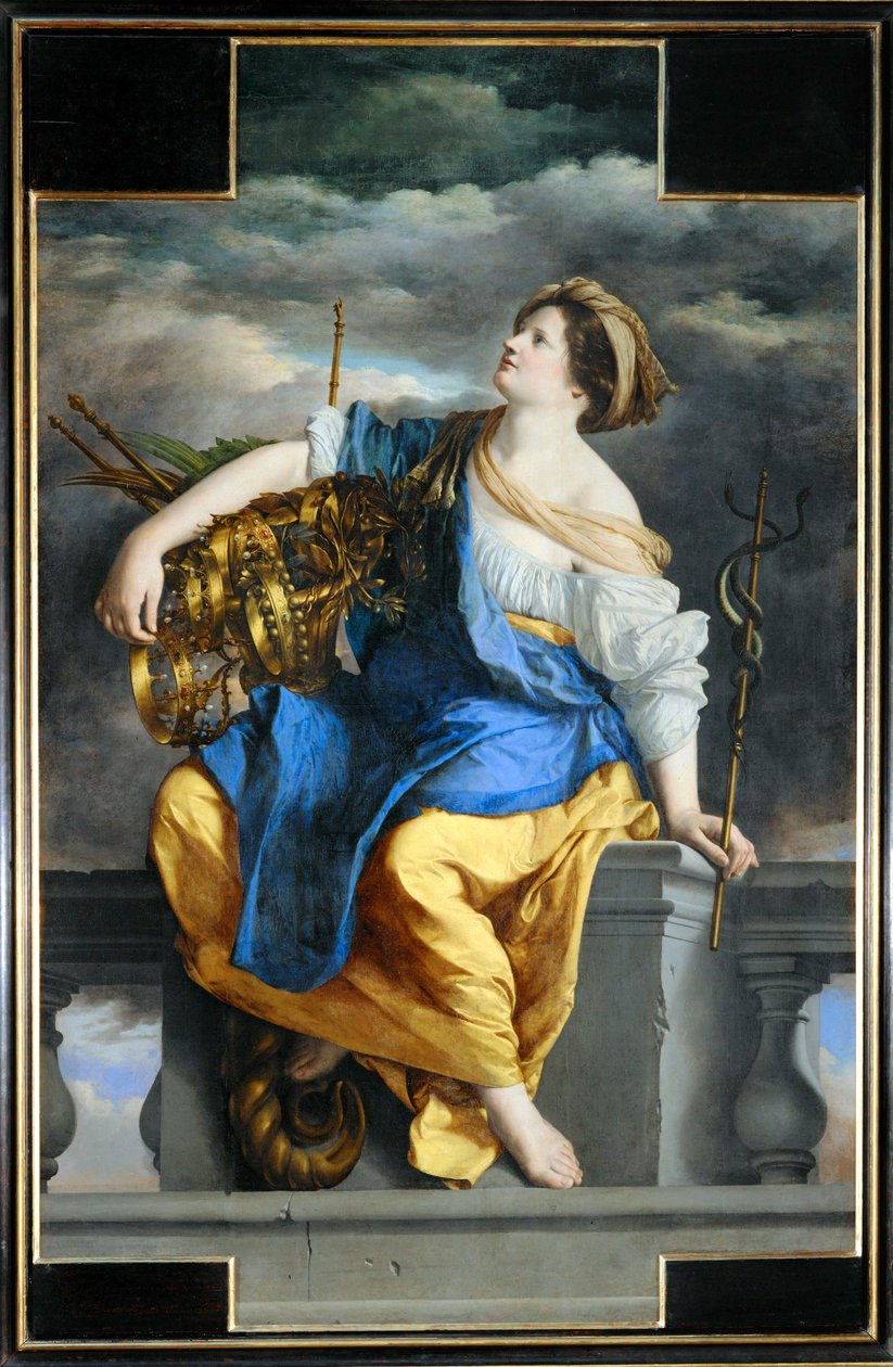 Veřejné štěstí vítězí nad nebezpečím (malba na plátně) od Orazio Gentileschi