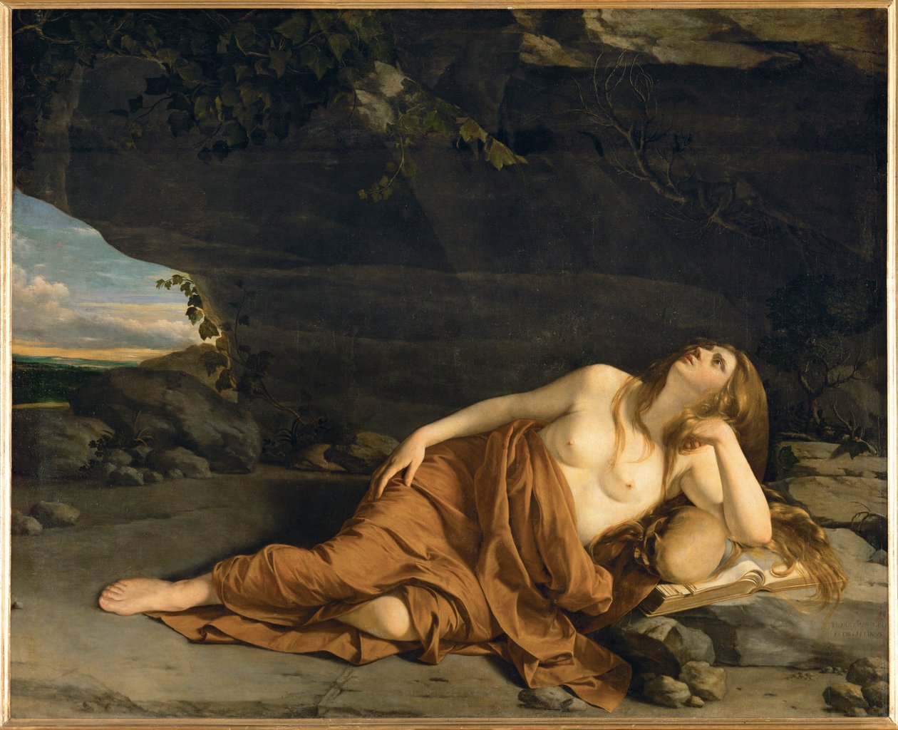 Kající se Marie Magdaléna (malba na plátně) od Orazio Gentileschi