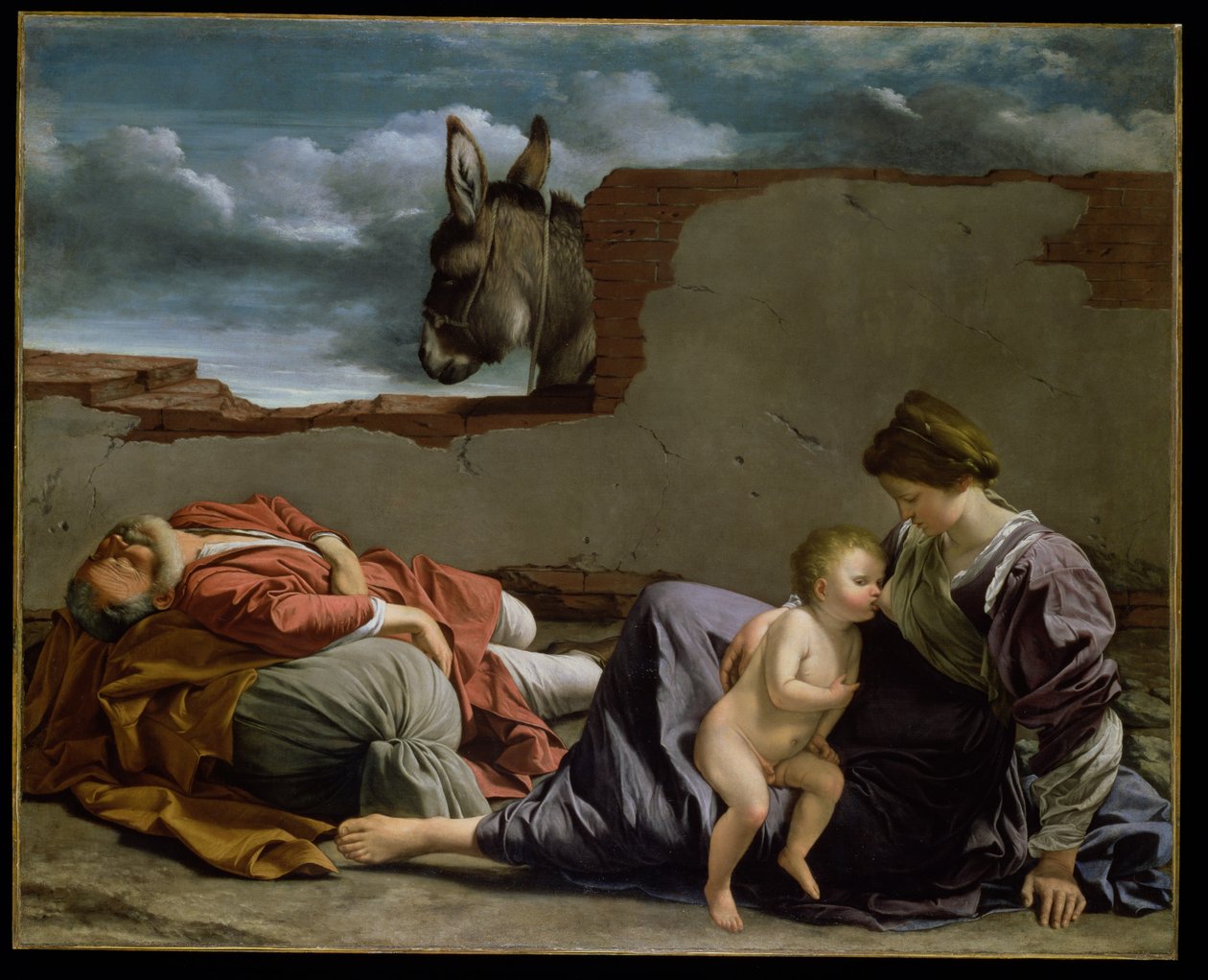 Odpočinek na útěku do Egypta, 1615-1621 od Orazio Gentileschi