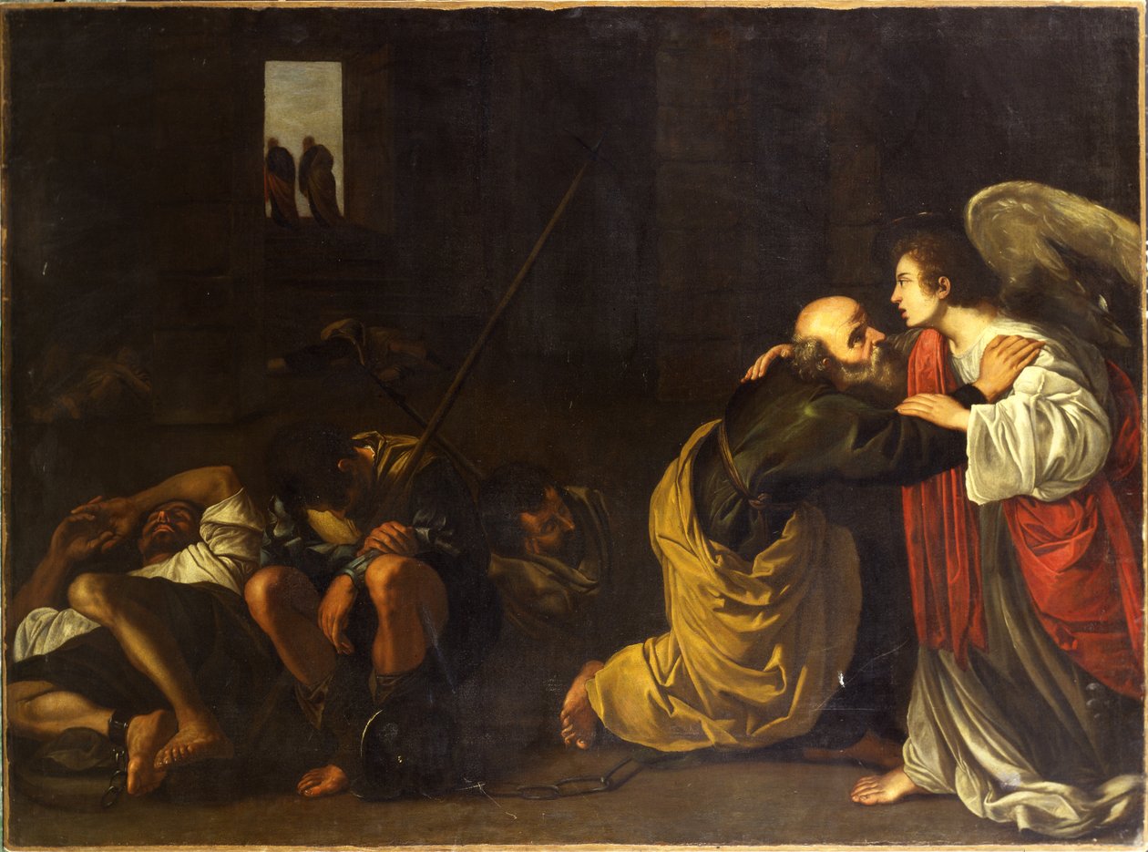 Vysvobození svatého Petra od Orazio Gentileschi