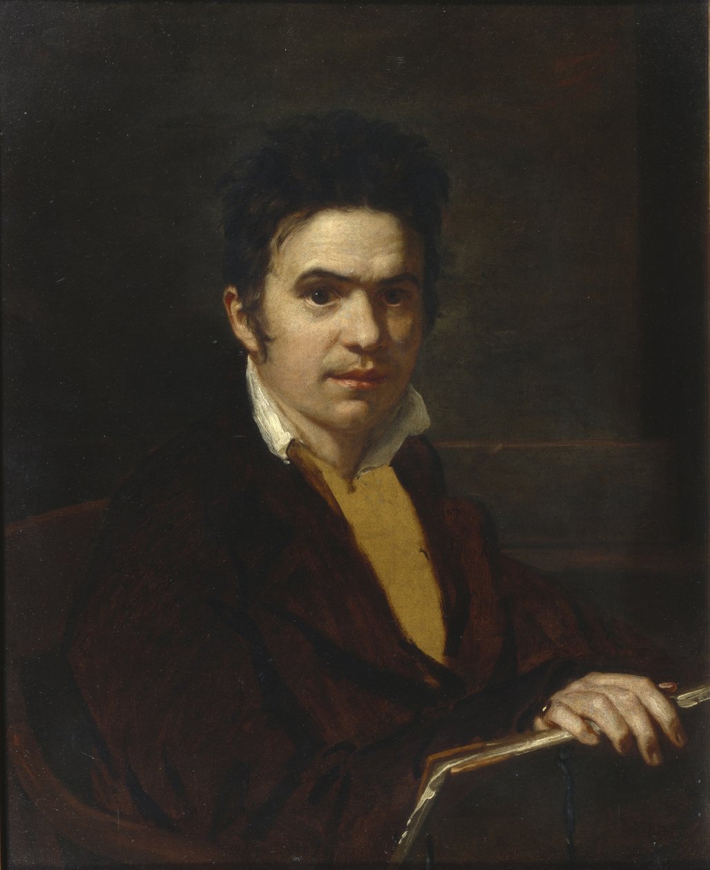 Portrét Alexandra Khristoforoviče Vostokova 1781-1864, před rokem 1816 od Orest Adamovich Kiprensky