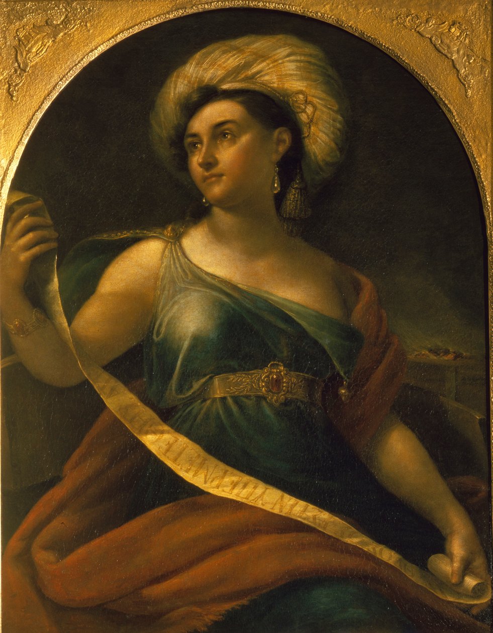 Portrét herečky Jekatěriny Semjonové 1786-1849 jako delfská Sibyla, 1828 od Orest Adamovich Kiprensky
