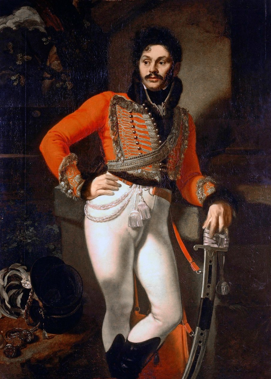 Portrét plukovníka záchranáře E.V.Davydova od Orest Kiprensky