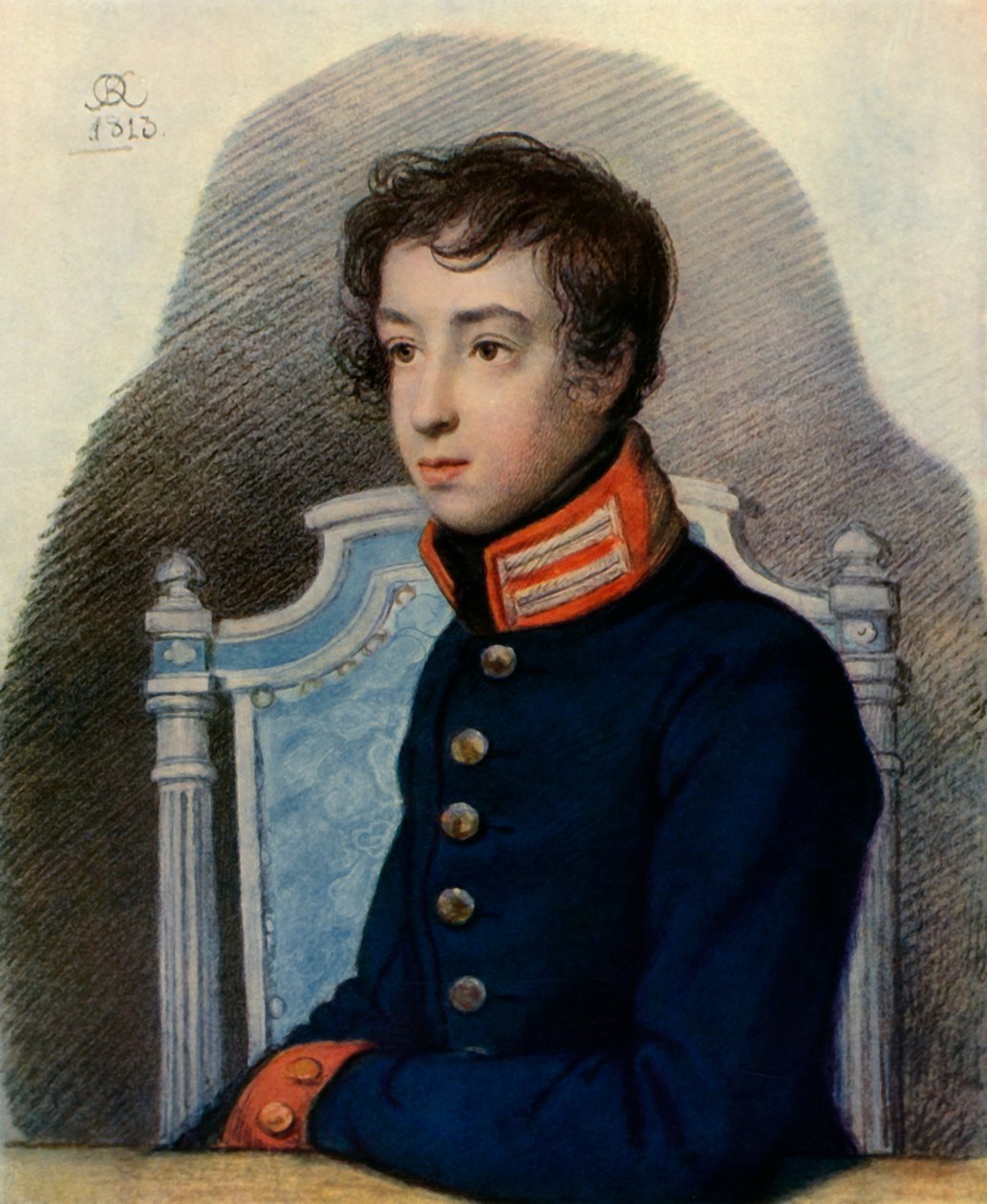 Portrét Alexandra Pavloviče Bakunina, 1813, 1965. od Orest Adamovich Kiprensky