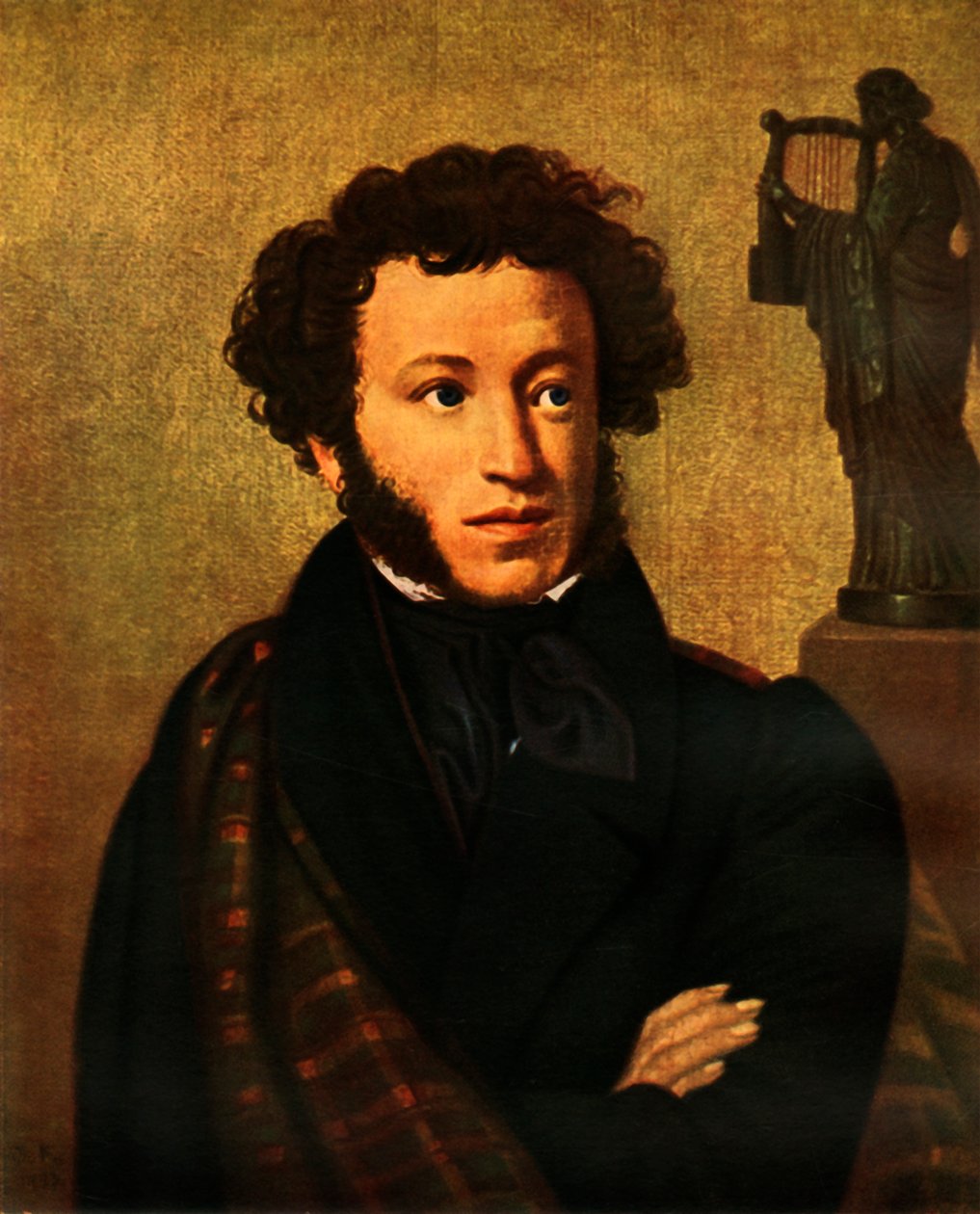 Portrét Alexandra Sergejeviče Puškina, 1827, 1965. od Orest Adamovich Kiprensky