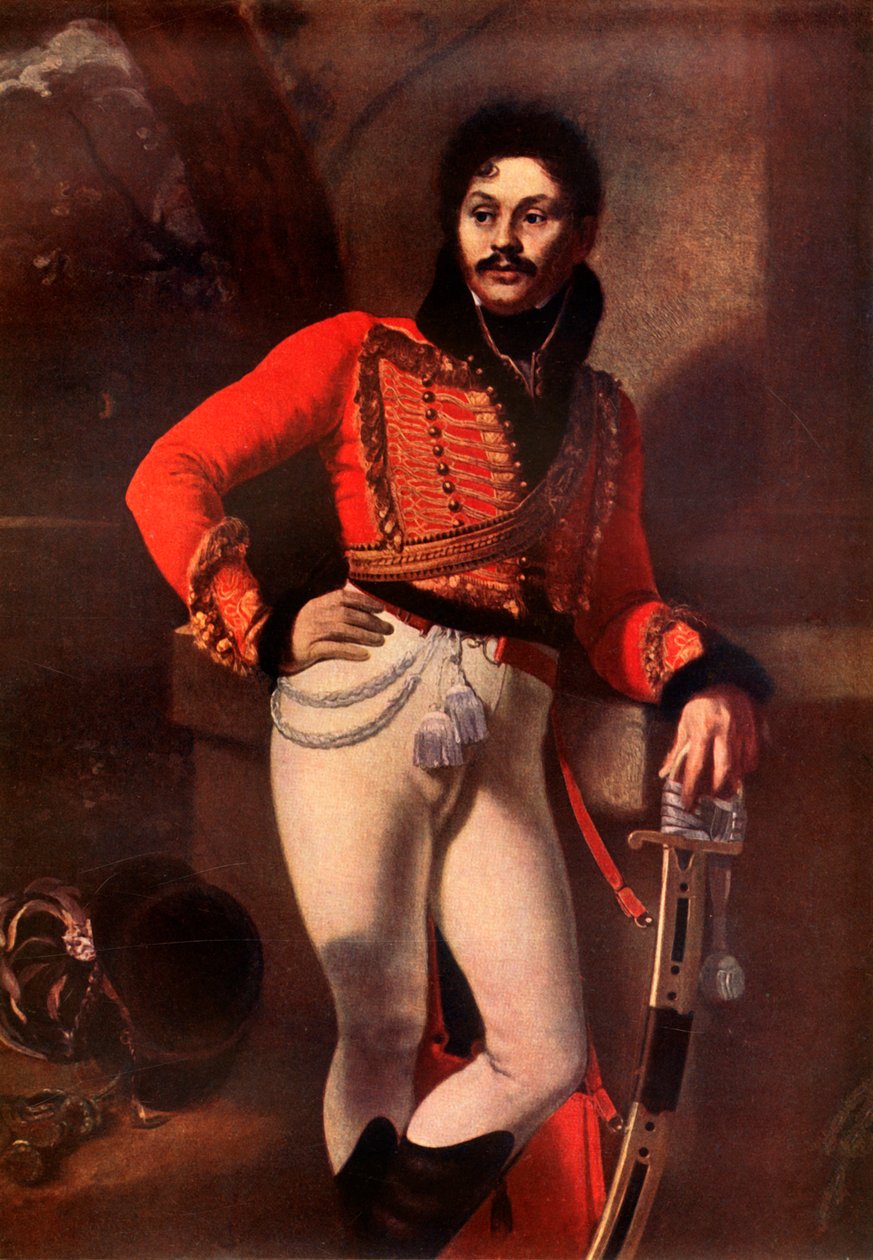 Portrét Denise Davydova, c1811, 1939. od Orest Adamovich Kiprensky