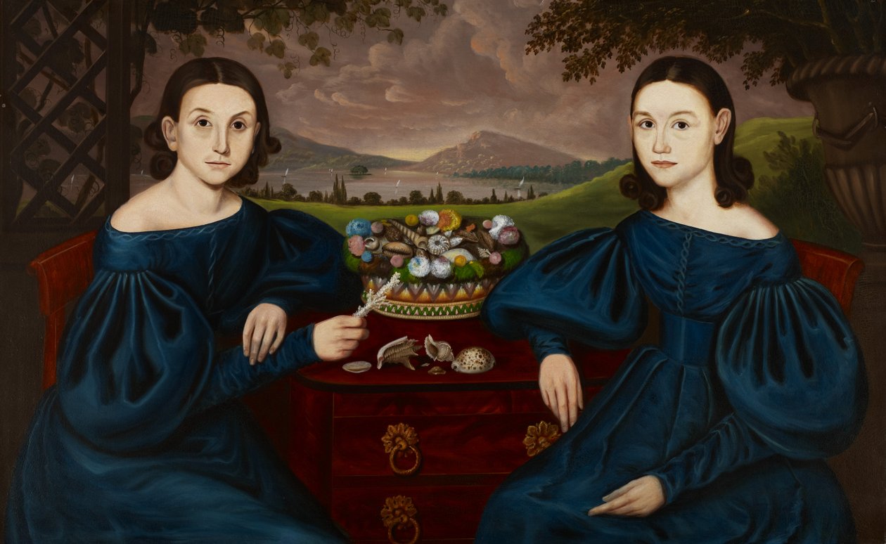 Ann a Eliza Dusenberry, 1838 od Orlando I. Bears
