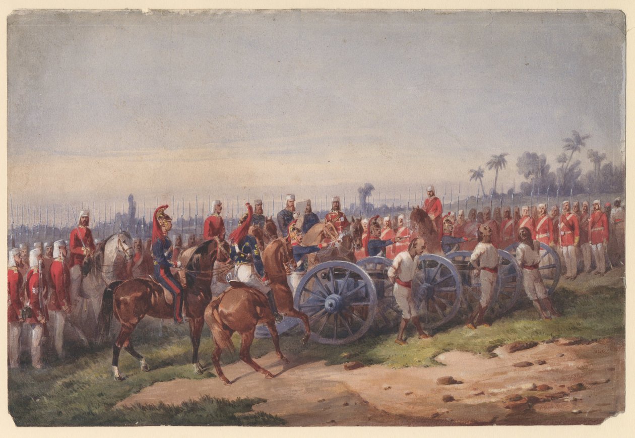 Foukání z pistole, 1858 od Orlando Norie