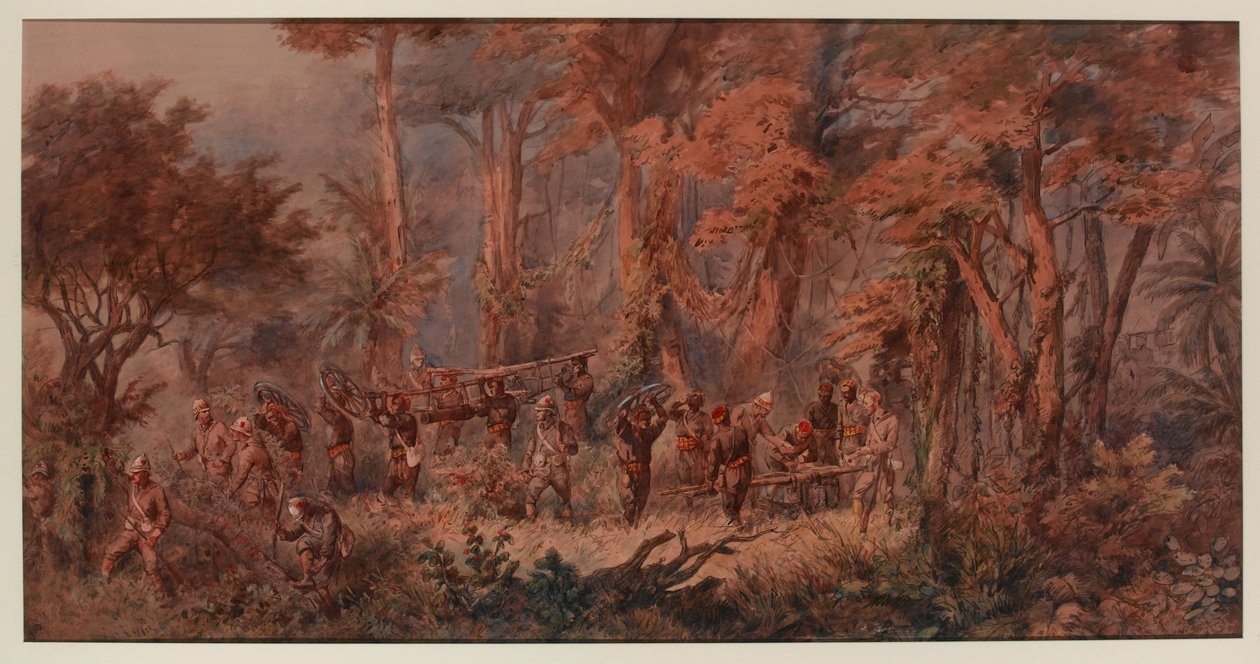 ?Námořní brigáda pochodující do Mansuhu?, 1873 od Orlando Norie