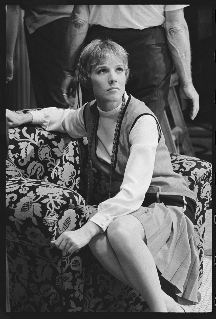 Julie Andrews na natáčení 