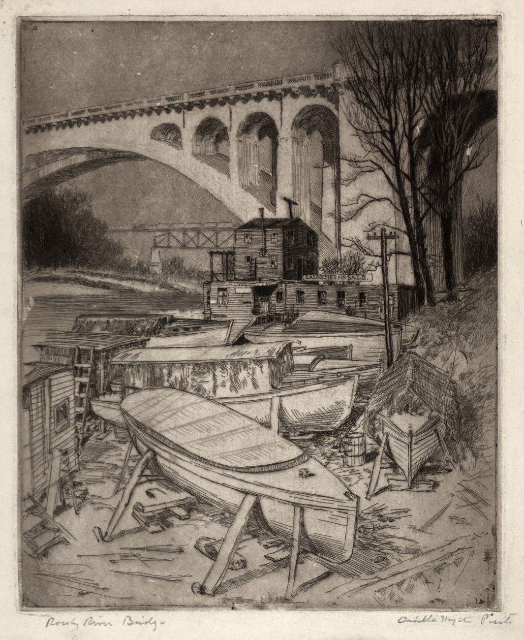 Rocky River Bridge od Orville Houghton Peets