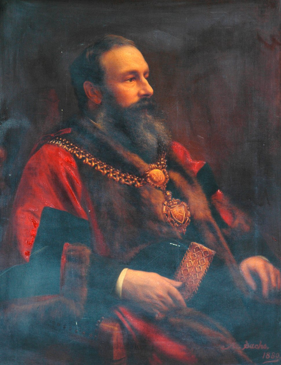 Sir Angus Holden, 1880 od Oscar Albert Leopold Sachs