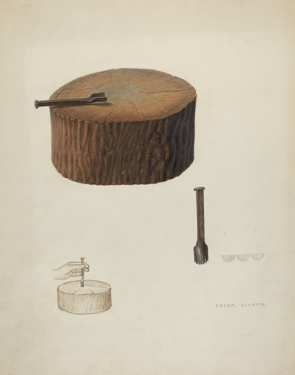Plinker a Wood Block od Oscar Bluhme