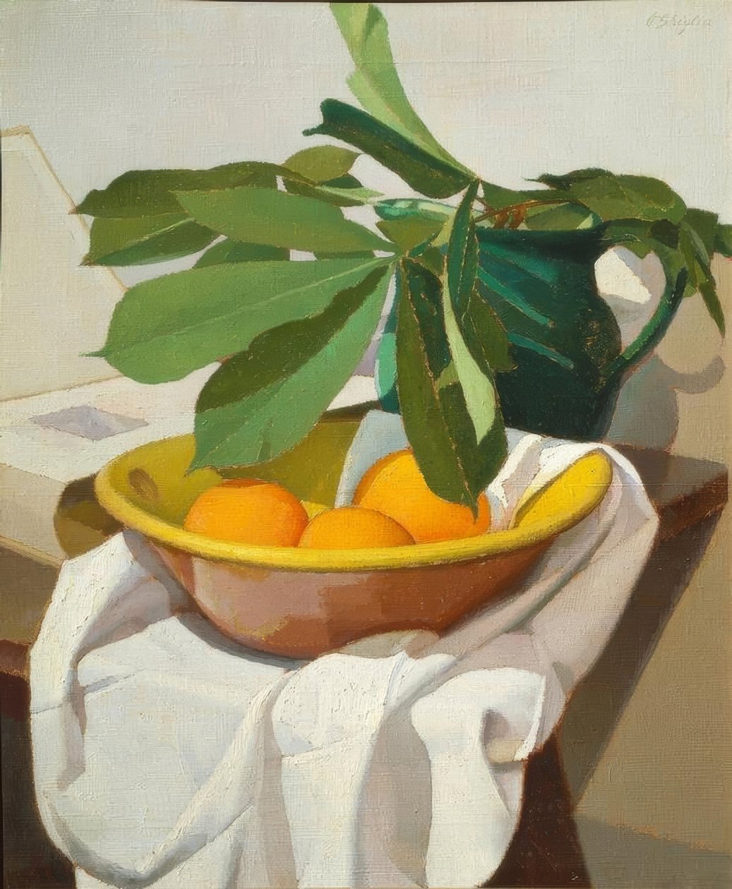 Oscar Ghiglia (1876–1945), Zátiší, 1925, 60 × 50 cm. od Oscar Ghiglia