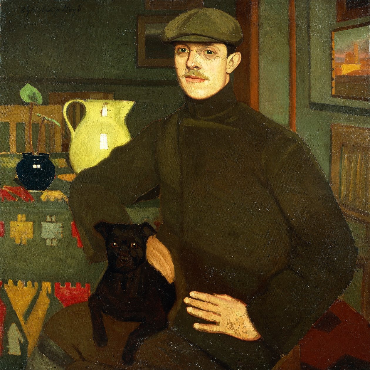 Portrét Llewelyn Lloyd od Oscar Ghiglia