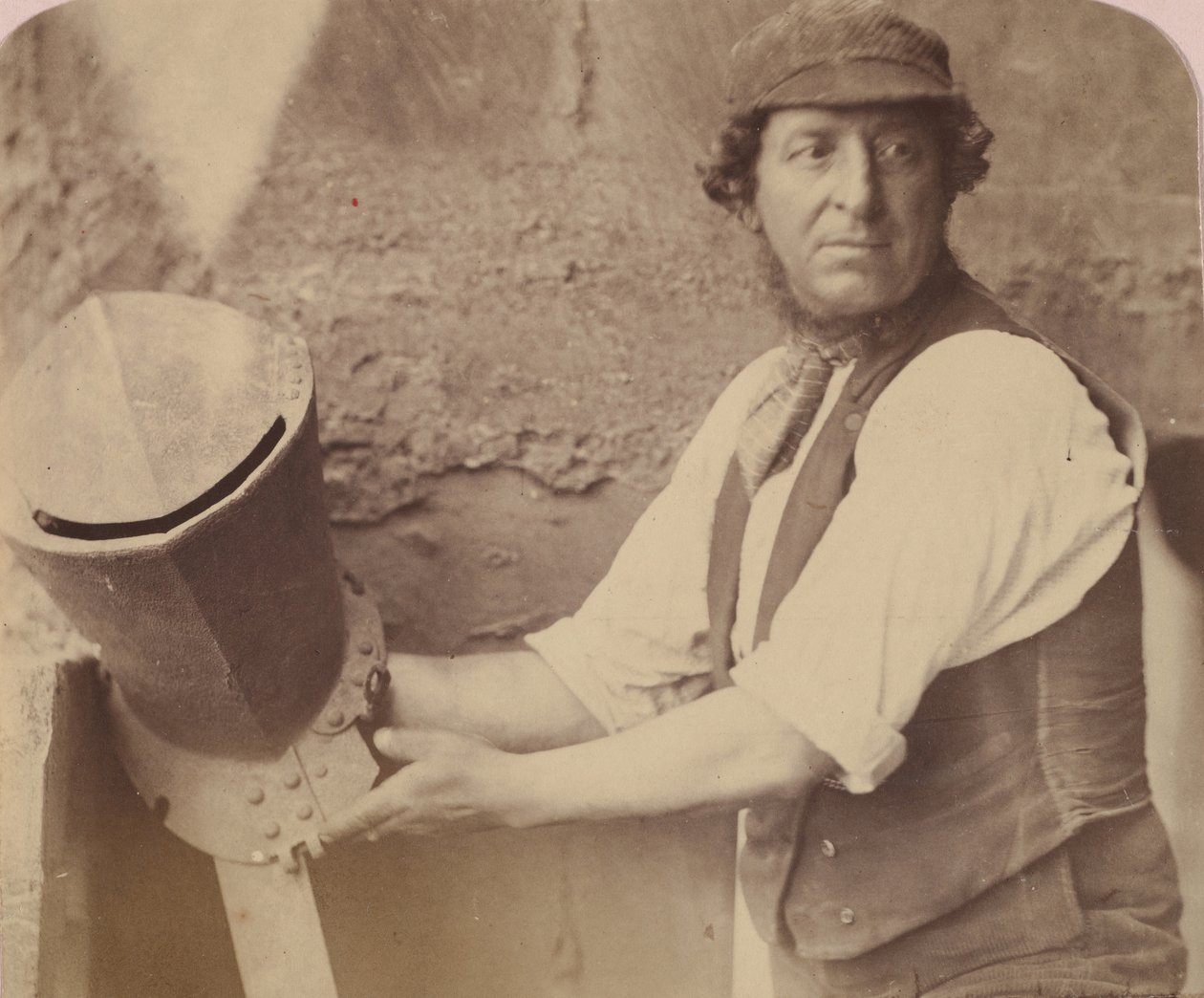 [Muž s helmou], 1858. od Oscar Gustav Rejlander