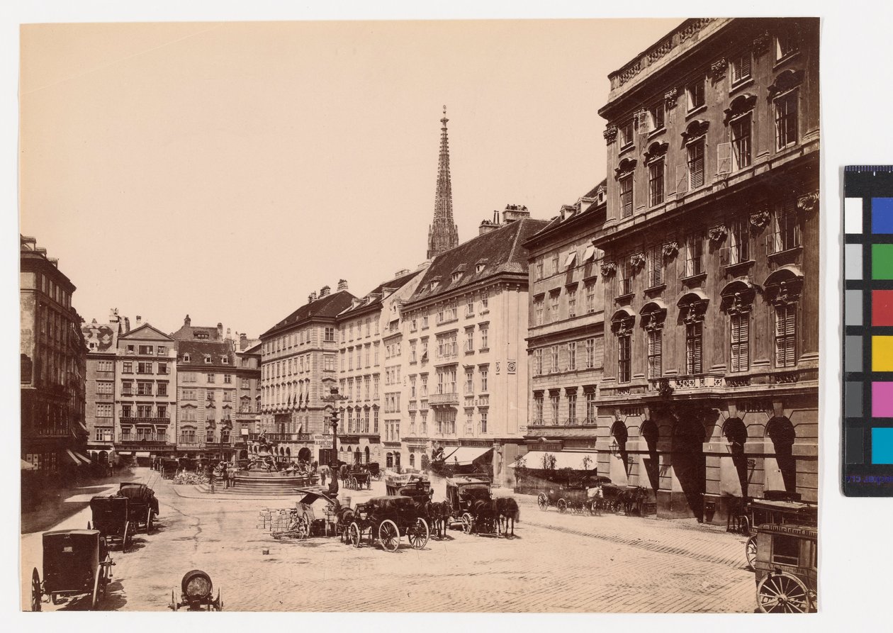 1. Neuer Markt - Pohled směrem ke katedrále svatého Štěpána od Oscar Kramer